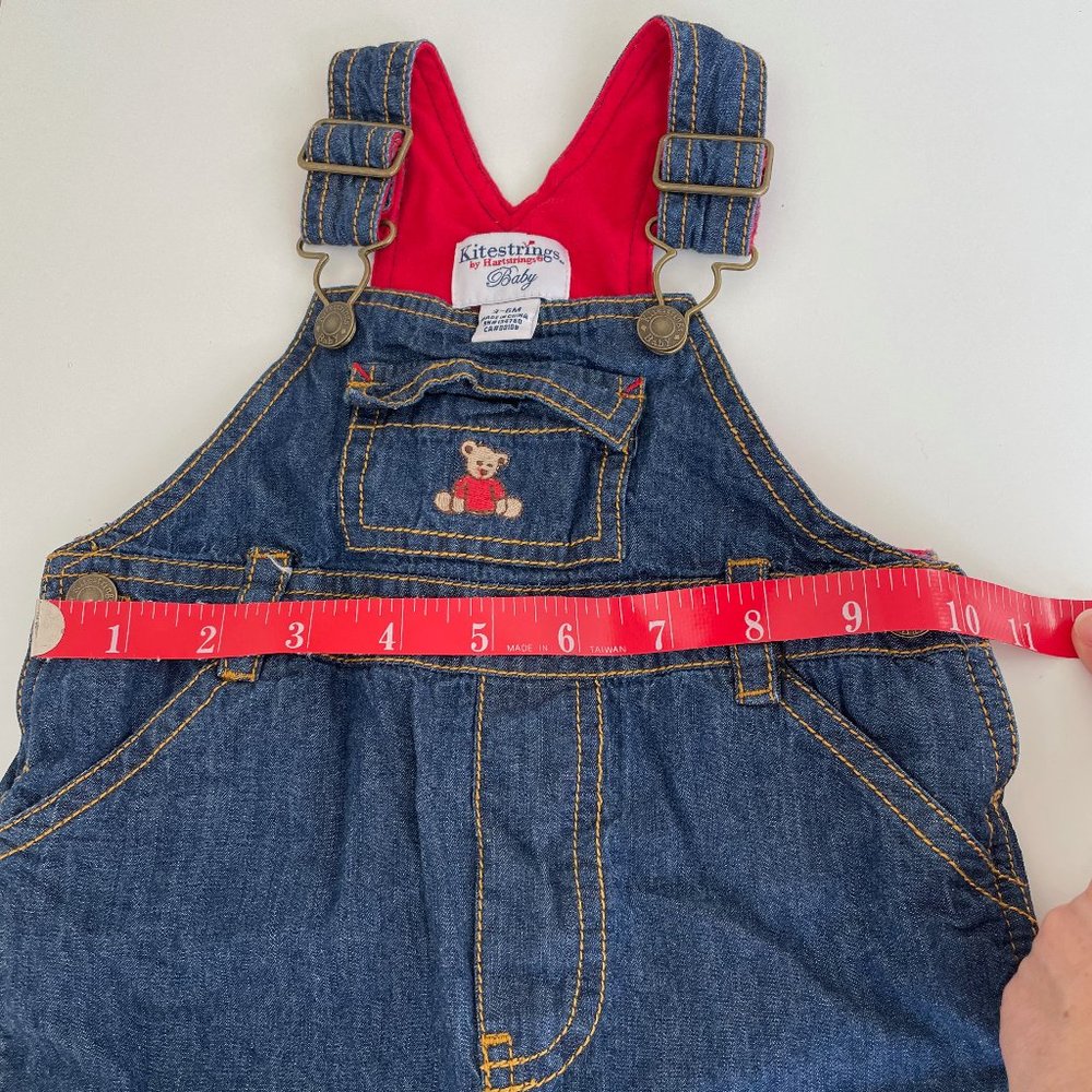 Kitestrings Bib Overalls & Sweater Cotton Animal Ear Striped Set - Picture 16 of 16